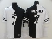 Wholesale Cheap Men's San Francisco 49ers #7 Colin Kaepernick White Black Peaceful Coexisting 2020 Vapor Untouchable Stitched NFL Nike Limited Jersey