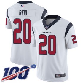 Wholesale Cheap Nike Texans #20 Justin Reid White Men\'s Stitched NFL 100th Season Vapor Limited Jersey