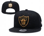Wholesale Cheap Raiders Team Gold Logo Black Adjustable Hat YD