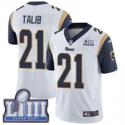 Wholesale Cheap Nike Rams #21 Aqib Talib White Super Bowl LIII Bound Men's Stitched NFL Vapor Untouchable Limited Jersey