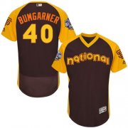 Wholesale Cheap Giants #40 Madison Bumgarner Brown Flexbase Authentic Collection 2016 All-Star National League Stitched MLB Jersey