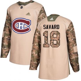 Wholesale Cheap Adidas Canadiens #18 Serge Savard Camo Authentic 2017 Veterans Day Stitched NHL Jersey