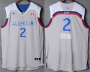Wholesale Cheap Men's Eastern Conference Cleveland Cavaliers #2 Kyrie Irving adidas Gray 2017 NBA All-Star Game Swingman Jersey
