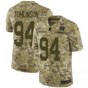 Wholesale Cheap Nike Giants #94 Dalvin Tomlinson Camo Men's Stitched NFL Limited 2018 Salute To Service Jersey