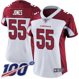 Wholesale Cheap Nike Cardinals #55 Chandler Jones White Women\'s Stitched NFL 100th Season Vapor Limited Jersey