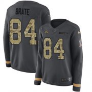 Wholesale Cheap Nike Buccaneers #84 Cameron Brate Anthracite Salute to Service Women's Stitched NFL Limited Therma Long Sleeve Jersey