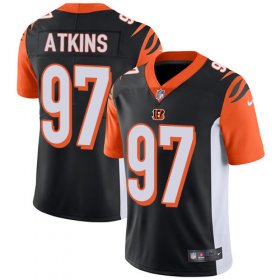 Wholesale Cheap Nike Bengals #97 Geno Atkins Black Team Color Men\'s Stitched NFL Vapor Untouchable Limited Jersey