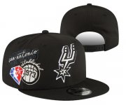 Wholesale Cheap San Antonio Spurs Stitched Snapback 75th Anniversary Hats 014