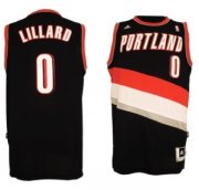 Wholesale Cheap Portland Trail Blazers #0 Damian Lillard Revolution 30 Swingman Black Jersey