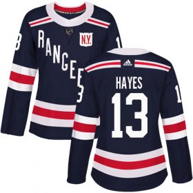 Wholesale Cheap Adidas Rangers #13 Kevin Hayes Navy Blue Authentic 2018 Winter Classic Women\'s Stitched NHL Jersey