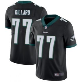 Wholesale Cheap Nike Eagles #77 Andre Dillard Black Alternate Men\'s Stitched NFL Vapor Untouchable Limited Jersey