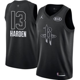 Wholesale Cheap Nike Rockets #13 James Harden Black NBA Jordan Swingman 2018 All-Star Game Jersey