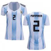 Wholesale Cheap Women's Argentina #2 Mammana Home Soccer Country Jersey