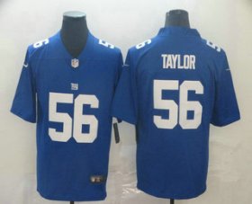 Wholesale Cheap Men\'s New York Giants #56 Lawrence Taylor Blue Vapor Untouchable Stitched NFL Nike Limited Jersey