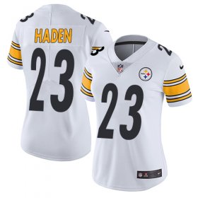 Wholesale Cheap Nike Steelers #23 Joe Haden White Women\'s Stitched NFL Vapor Untouchable Limited Jersey