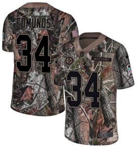 Wholesale Cheap Nike Steelers #34 Terrell Edmunds Camo Men\'s Stitched NFL Limited Rush Realtree Jersey