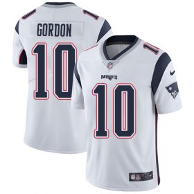 Wholesale Cheap Nike Patriots #10 Josh Gordon White Men\'s Stitched NFL Vapor Untouchable Limited Jersey