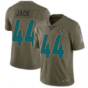 Wholesale Cheap Nike Jaguars #44 Myles Jack Olive Men's Stitched NFL Limited 2017 Salute to Service Jersey