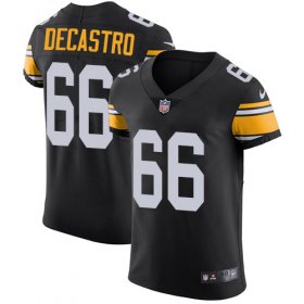 Wholesale Cheap Nike Steelers #66 David DeCastro Black Alternate Men\'s Stitched NFL Vapor Untouchable Elite Jersey