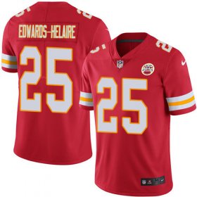 Wholesale Cheap Nike Chiefs #25 Clyde Edwards-Helaire Red Team Color Men\'s Stitched NFL Vapor Untouchable Limited Jersey