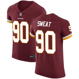 Wholesale Cheap Nike Redskins #90 Montez Sweat Burgundy Red Team Color Men\'s Stitched NFL Vapor Untouchable Elite Jersey