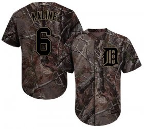 Wholesale Cheap Tigers #6 Al Kaline Camo Realtree Collection Cool Base Stitched Youth MLB Jersey