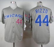Wholesale Cheap Cubs #44 Anthony Rizzo Grey 1990 Turn Back The Clock Stitched MLB Jersey