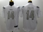 Wholesale Cheap Nike Chargers #14 Dan Fouts White Men's Stitched NFL Limited Platinum Jersey