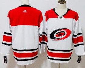 Wholesale Cheap Adidas Hurricanes Blank White Road Authentic Stitched NHL Jersey