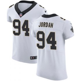 Wholesale Cheap Nike Saints #94 Cameron Jordan White Men\'s Stitched NFL Vapor Untouchable Elite Jersey