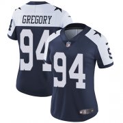 Wholesale Cheap Nike Cowboys #94 Randy Gregory Navy Blue Thanksgiving Women's Stitched NFL Vapor Untouchable Limited Throwback Jersey