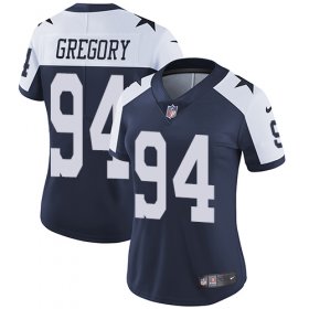 Wholesale Cheap Nike Cowboys #94 Randy Gregory Navy Blue Thanksgiving Women\'s Stitched NFL Vapor Untouchable Limited Throwback Jersey