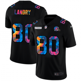 Cheap Cleveland Browns #80 Jarvis Landry Men\'s Nike Multi-Color Black 2020 NFL Crucial Catch Vapor Untouchable Limited Jersey