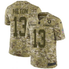 Wholesale Cheap Nike Colts #13 T.Y. Hilton Camo Men\'s Stitched NFL Limited 2018 Salute To Service Jersey