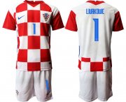 Wholesale Cheap Men 2020-2021 European Cup Croatia home red 1 Nike Soccer Jersey
