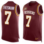 Wholesale Cheap Nike Redskins #7 Joe Theismann Burgundy Red Team Color Men's Stitched NFL Limited Tank Top Jersey