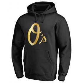 Wholesale Cheap Baltimore Orioles Gold Collection Pullover Hoodie Black