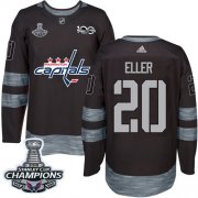 Wholesale Cheap Adidas Capitals #20 Lars Eller Black 1917-2017 100th Anniversary Stanley Cup Final Champions Stitched NHL Jersey