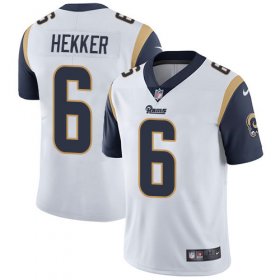 Wholesale Cheap Nike Rams #6 Johnny Hekker White Men\'s Stitched NFL Vapor Untouchable Limited Jersey