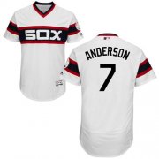 Wholesale Cheap White Sox #7 Tim Anderson White Flexbase Authentic Collection Alternate Home Stitched MLB Jersey
