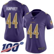 Wholesale Cheap Nike Ravens #44 Marlon Humphrey Purple Women's Stitched NFL Limited Rush 100th Season Jersey