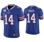 Wholesale Cheap Men's Buffalo Bills 2022 #14 Stefon Diggs Royal Blue With 2-star C Patch Vapor Untouchable Limited Stitched NFL Jersey