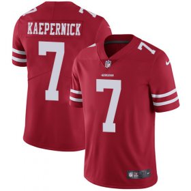 Wholesale Cheap Nike 49ers #7 Colin Kaepernick Red Team Color Men\'s Stitched NFL Vapor Untouchable Limited Jersey