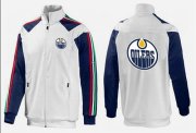 Wholesale Cheap NHL Edmonton Oilers Zip Jackets White-2