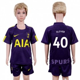 Wholesale Cheap Tottenham Hotspur #40 Glover Sec Away Kid Soccer Club Jersey