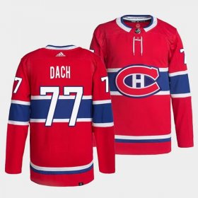 Wholesale Cheap Men\'s Montreal Canadiens #77 Kirby Dach Red Stitched Jersey