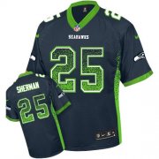 Wholesale Cheap Nike Seahawks #25 Richard Sherman Steel Blue Team Color Youth Stitched NFL Elite Drift Fashion Jersey