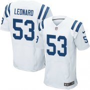 Wholesale Cheap Nike Colts #53 Darius Leonard White Men's Stitched NFL Elite Jersey