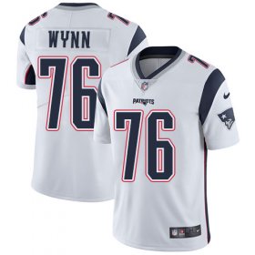 Wholesale Cheap Nike Patriots #76 Isaiah Wynn White Men\'s Stitched NFL Vapor Untouchable Limited Jersey