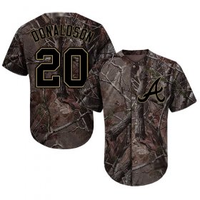 Wholesale Cheap Braves #20 Josh Donaldson Camo Realtree Collection Cool Base Stitched Youth MLB Jersey